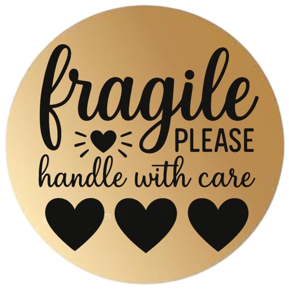 Fragile Handle With Care Stickers – 2" Round Labels – 100 PCS – 15 Color Options - Picture 9 of 15
